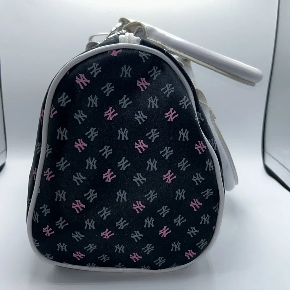 Black & Pink Logo Satchel Bag